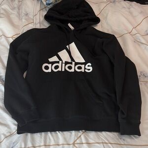 Adidas women or unisex Black and White Logo Hoodie M